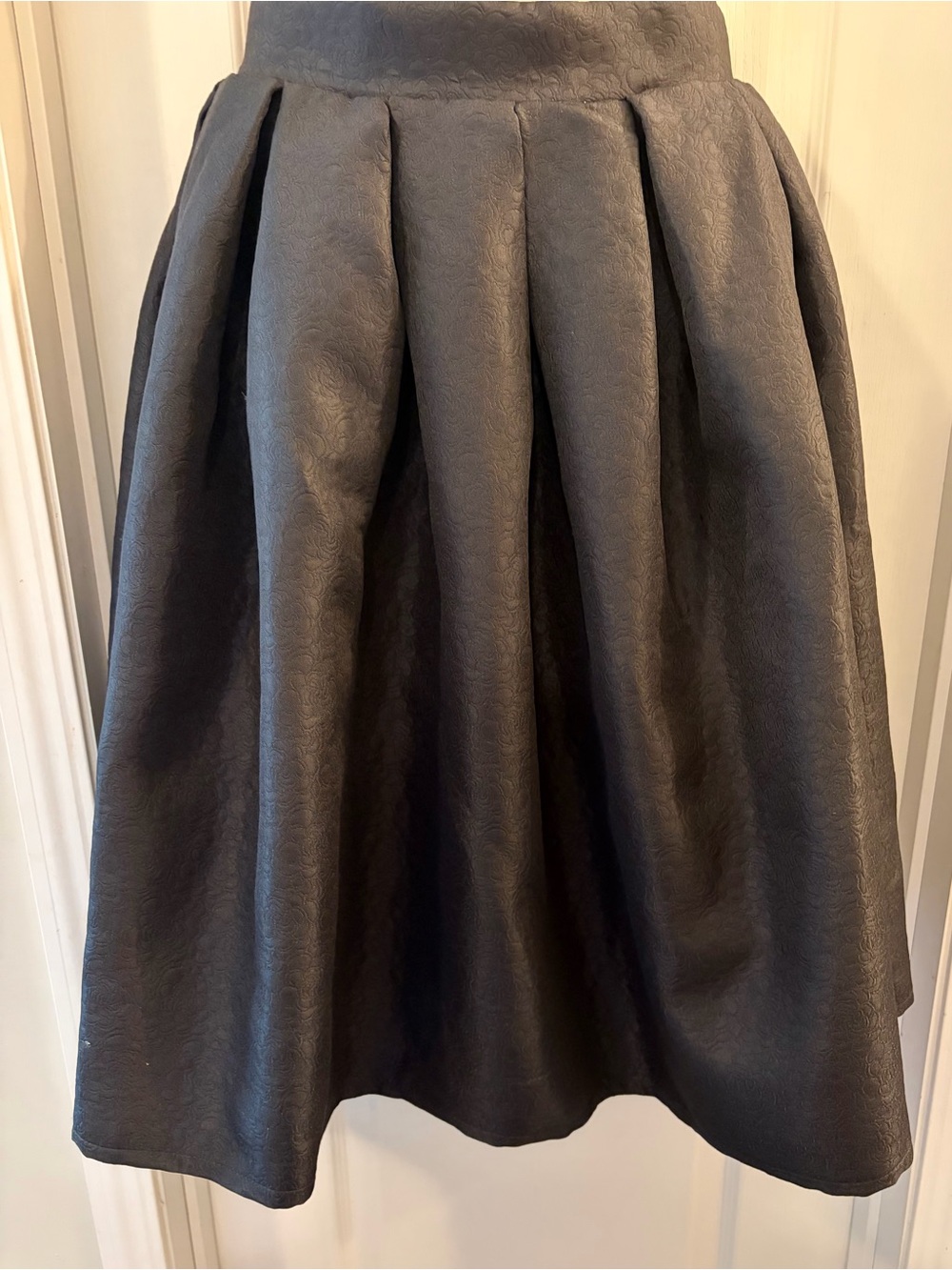 Chicwish black A-Line Pleated Midi Skirt